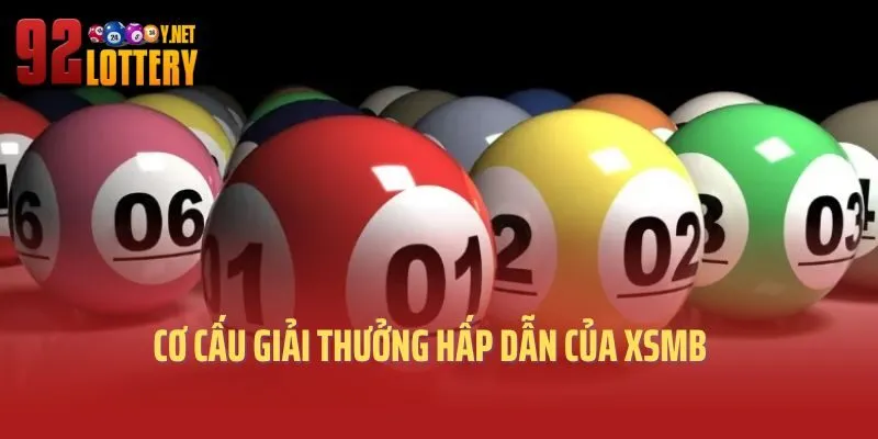 Cơ cấu giải thưởng hấp dẫn của xsmb